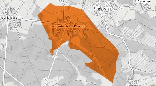 Mietspiegelkarte Langenbach bei Kirburg